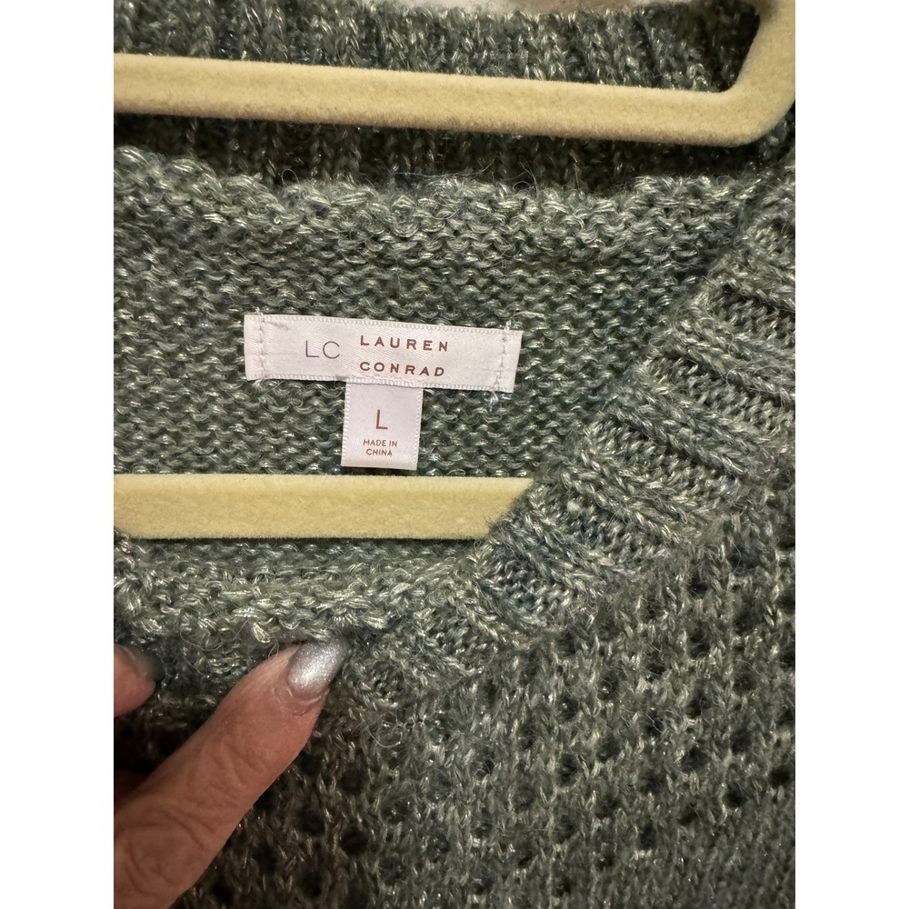 Lauren Conrad - Beautiful Green Sweater; Size L - Picture 4 of 4